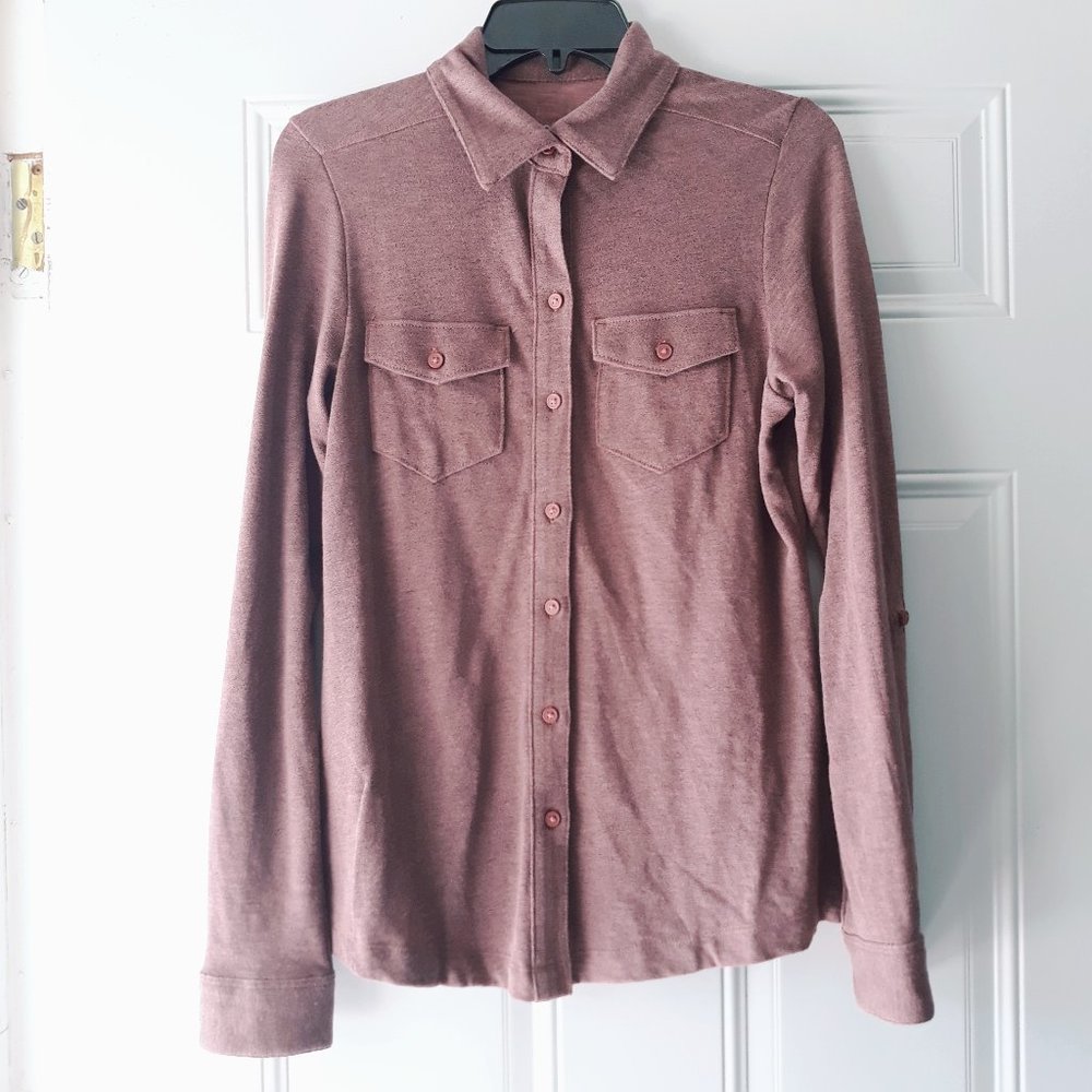 Columbia Button Down LS Shirt Foldable Sleeves XS